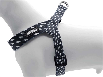 Morso Mini Hondentuig Verstelbaar Zwart 29-38x2,5 CM