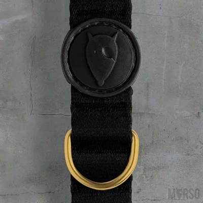 Morso Halsband Hond Gerecycled Gold Caviar Goud 37-58x2,5 cm