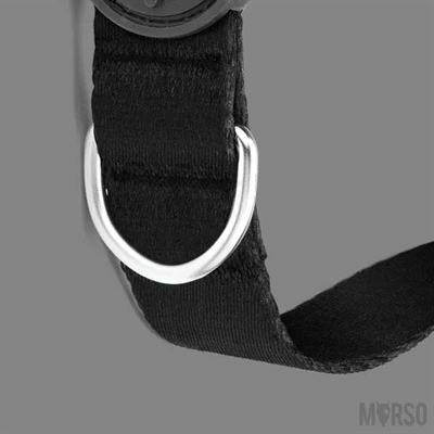 Morso Halsband Hond Gerecycled Zwart 30-42x1,5 cm