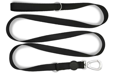 Morso Hondenriem Verstelbaar Gerecycled Zwart 75-230x1,5 cm 4-20 kg