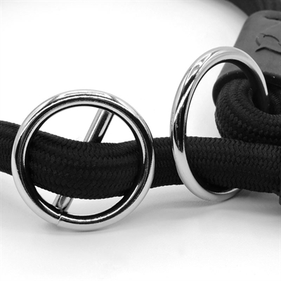 Morso Half Slip Halsband Hond Soft Rope 45x1 cm Zwart