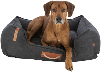 Trixie Hondenmand Be Nordic Fohr Hoekig Zwart 100x80 cm — Comfortabele rustplek voor jouw hond