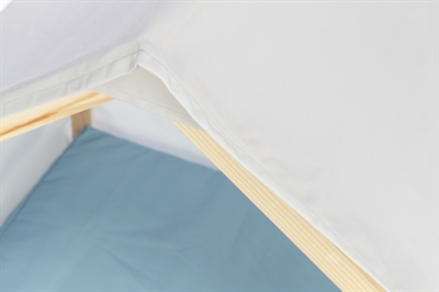 Trixie Hondenmand Tent Lias Hout Zand/Blauw 88x61x89 cm — Comfortabele plek voor jouw hond