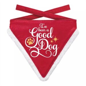 Plenty Gifts Kerst Bandana Good Dog Rood 18,5x22,5 cm