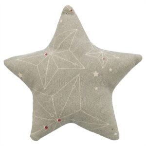 Trixie Xmas Speelkussen Ster Met Catnip Katoen Beige 10 CM