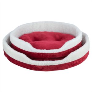 Trixie Xmas Kattenmand Nevio Rond Rood / Wit 55x45 CM