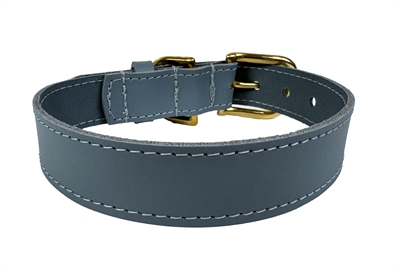 Sazzz Halsband Hond Braveheart Leer Lichtblauw 32-39x2 cm