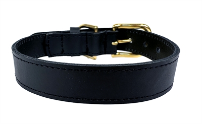 Sazzz Halsband Hond Braveheart Leer Zwart 37-45x3 cm