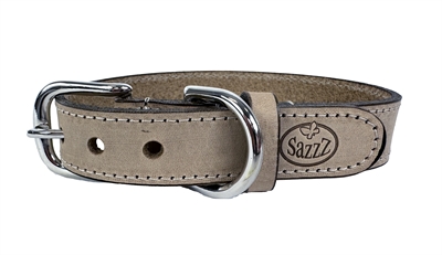 Sazzz Halsband Hond Nomad Vintage Leer Beige 32-39x2 CM