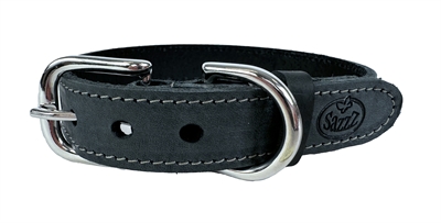 Sazzz Halsband Hond Nomad Vintage Leer Antraciet 42-50x3 CM
