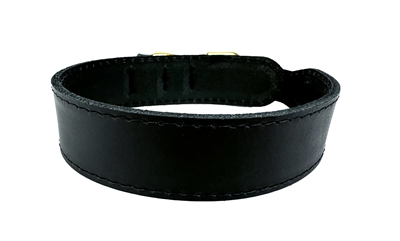 Sazzz Halsband Hond Leer Zwart 32-39x3 CM