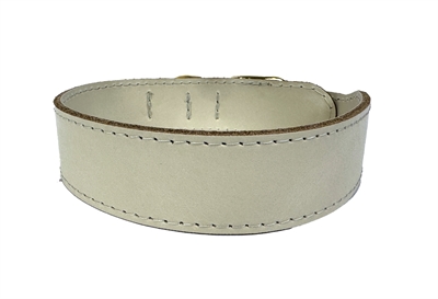 Sazzz Halsband Hond Pioneer Classic Leer Creme 37-45 cm