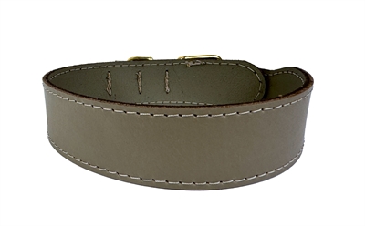 Sazzz Halsband Hond Pioneer Classic Leer Taupe 42-50 cm