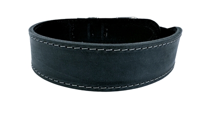 Sazzz Halsband Hond Leer Antraciet 32-39x3 CM