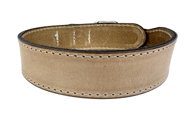 Sazzz Halsband Hond Leer Beige 42-50x3,5 cm