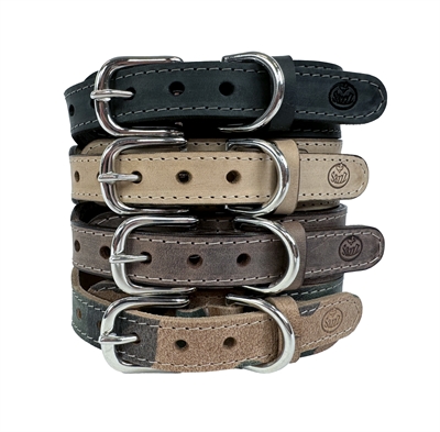 Sazzz Halsband Hond Leer Beige 42-50x3,5 cm
