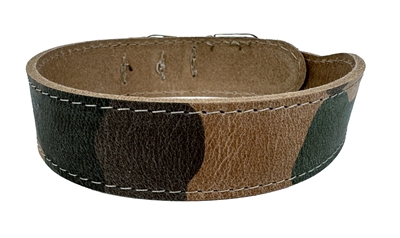 Sazzz Halsband Hond Leer Camouflage 42-50x3,5 CM