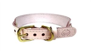 Sazzz Halsband Hond Sweetie Classic Leer Roze 27-33x2,5 CM