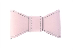 Sazzz Vlinderstrik Glamper Classic Leer Lichtroze M Voor Halsband 2 CM