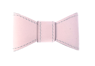 Sazzz Vlinderstrik Glamper Classic Leer Lichtroze M Voor Halsband 2 CM