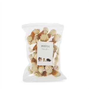 Petstyle Living Geknoopt Bot Wit Met Kip 10-11 CM 20 ST
