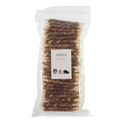 Petstyle Living Gedraaide Stick Met Eend 12,5 CM 100 ST