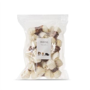 Petstyle Living Geknoopt Bot Wit Met Eend 10-11 CM 20 ST