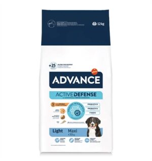 Advance Maxi Light Hondenvoer 12 KG voor Grote Rassen