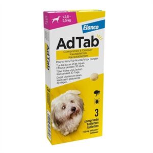 Adtab Kauwtablet Hond 2,5-5,5 KG 3 Tbl