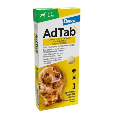 Adtab Kauwtablet Hond 11-22 KG 3 Tbl