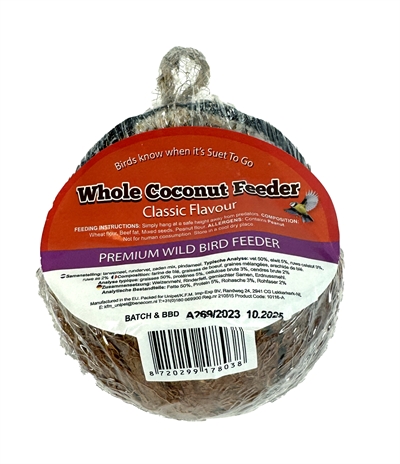 Suet To Go Hele Kokosnoot 12x10x8 CM