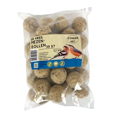 De Vries Mezenbollen Zonder Net 30 ST 2,7 KG