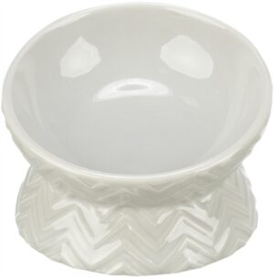 Trixie Verhoogde Voerbak / Waterbak Keramiek Licht Taupe 150 ML 13 CM