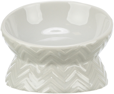 Trixie Verhoogde Keramieken Voerbak Licht Taupe 150 ML 13 CM