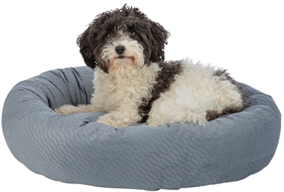 Trixie Hondenmand Alena Rond Blauw/Grijs 50 cm — Comfortabele rustplek voor jouw hond