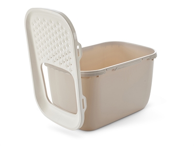 Savic Kattenbak Hop In Giant Wit/Mokka 74x50x43,5 cm