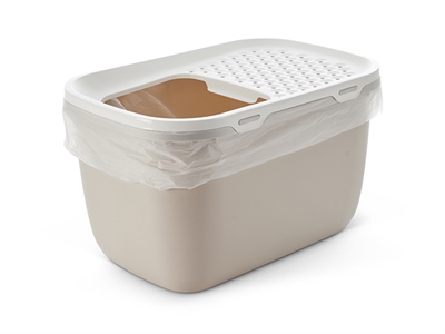 Savic Kattenbak Hop In Giant Wit/Mokka 74x50x43,5 cm