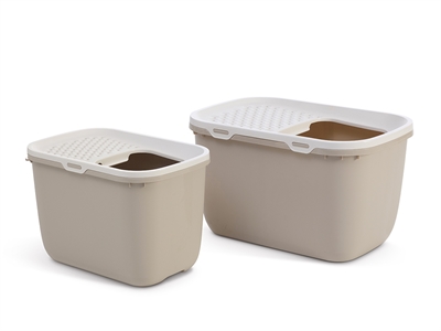 Savic Kattenbak Hop In Giant Wit/Mokka 74x50x43,5 cm