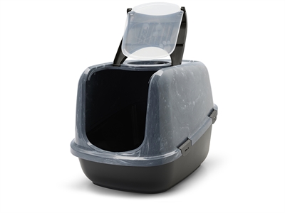 Savic Kattenbak Nestor Jumbo Grijs/Zwart 66,5x48,5x46,5 CM