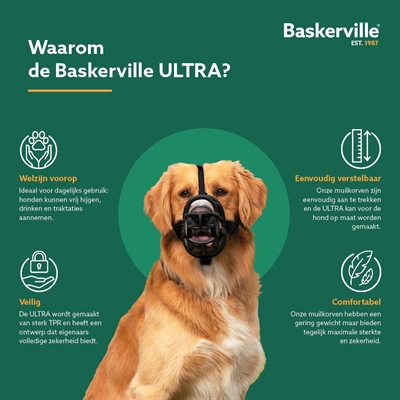 Baskerville Ultra Muilkorf Nr 4 voor honden