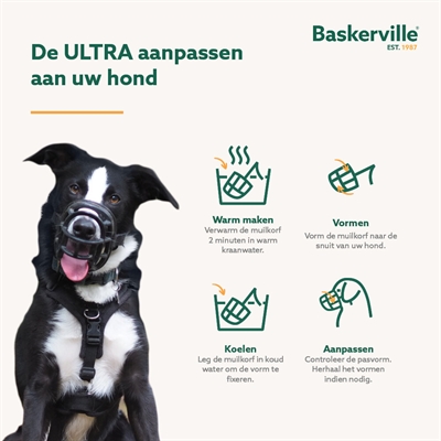 Baskerville Ultra Muilkorf Nr 4 voor honden