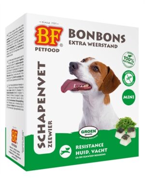 Bf Petfood Schapenvet Mini Bonbons Zeewier 80 ST