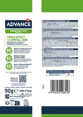 Advance Dental Care Stick Mini 7ST 90 GR voor kleine honden