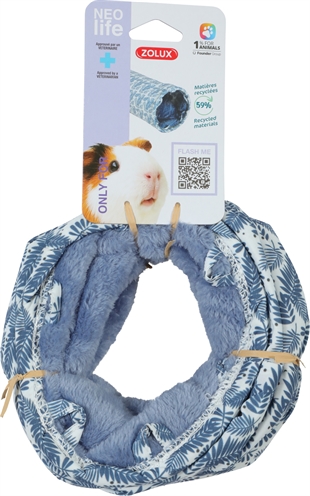 Zolux Neolife Speeltunnel Cavia Blauw 40x15x15 cm