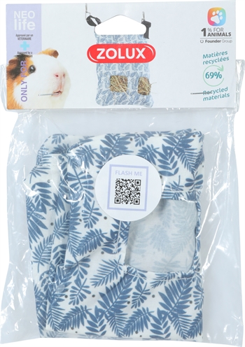 Zolux Neolife Hooizak voor Cavia Blauw 20x25 cm