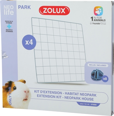 Zolux Neolife Neopark Cavia Gaaspanelen 35x35 cm 4 st