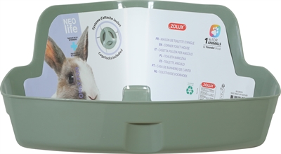 Zolux Neolife Hoektoilet Konijn Groen 42x31x21 cm