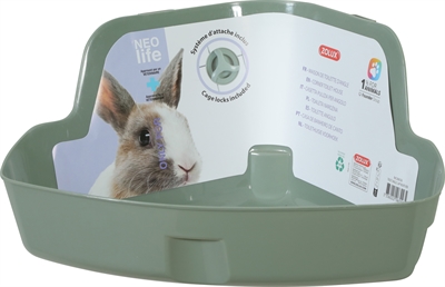 Zolux Neolife Hoektoilet Konijn Groen 42x31x21 cm
