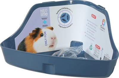 Zolux Neolife Hoektoilet Cavia Blauw 32x25x15 cm