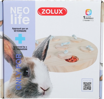 Zolux Neolife Treat Tray voor Konijn Hout 23x23 CM